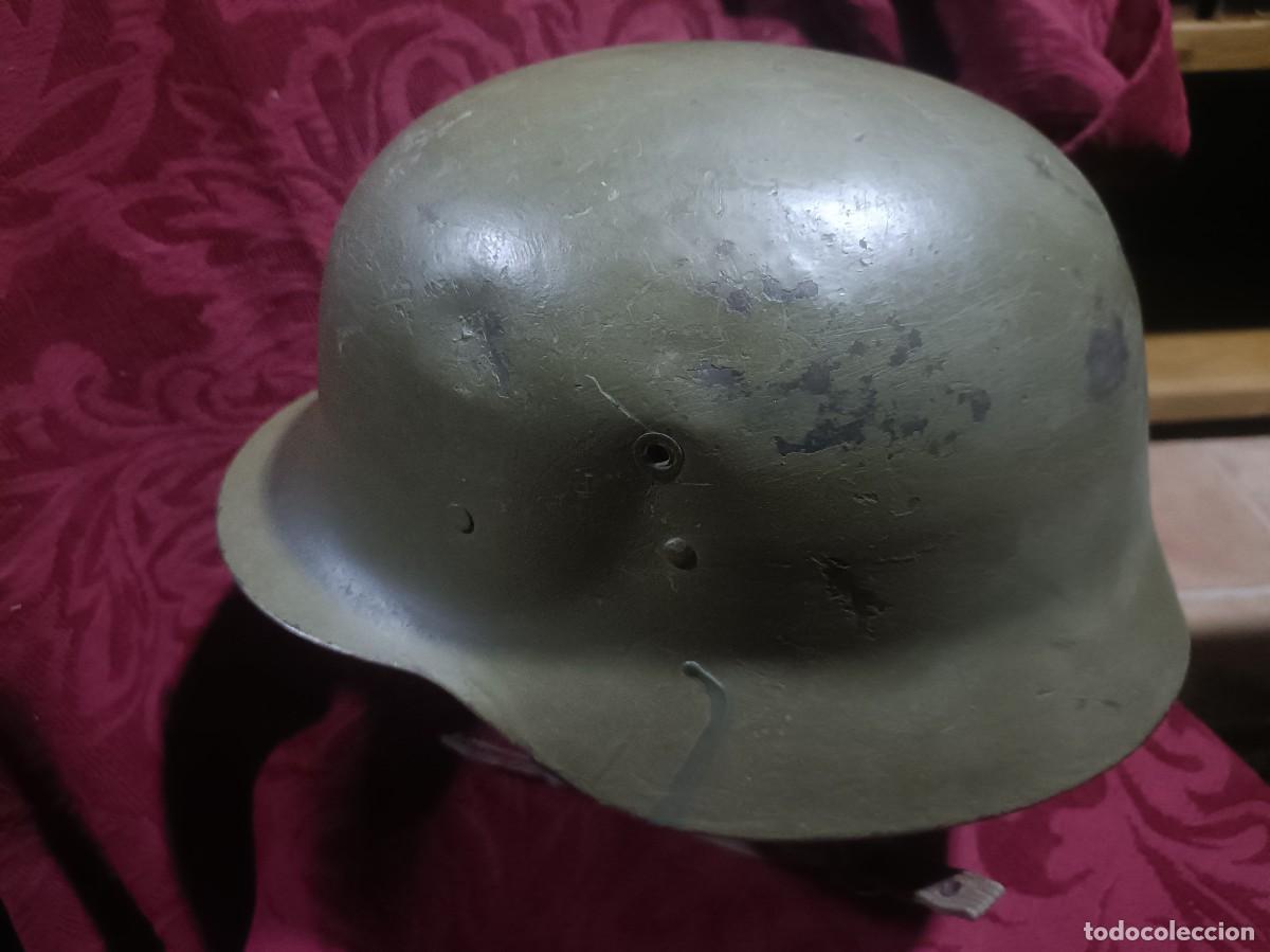 Militaria: Antiguo casco del ej&eacute;rcito espa&ntilde;ol - Foto 3