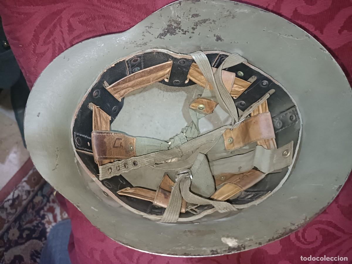 Militaria: Antiguo casco del ej&eacute;rcito espa&ntilde;ol - Foto 5