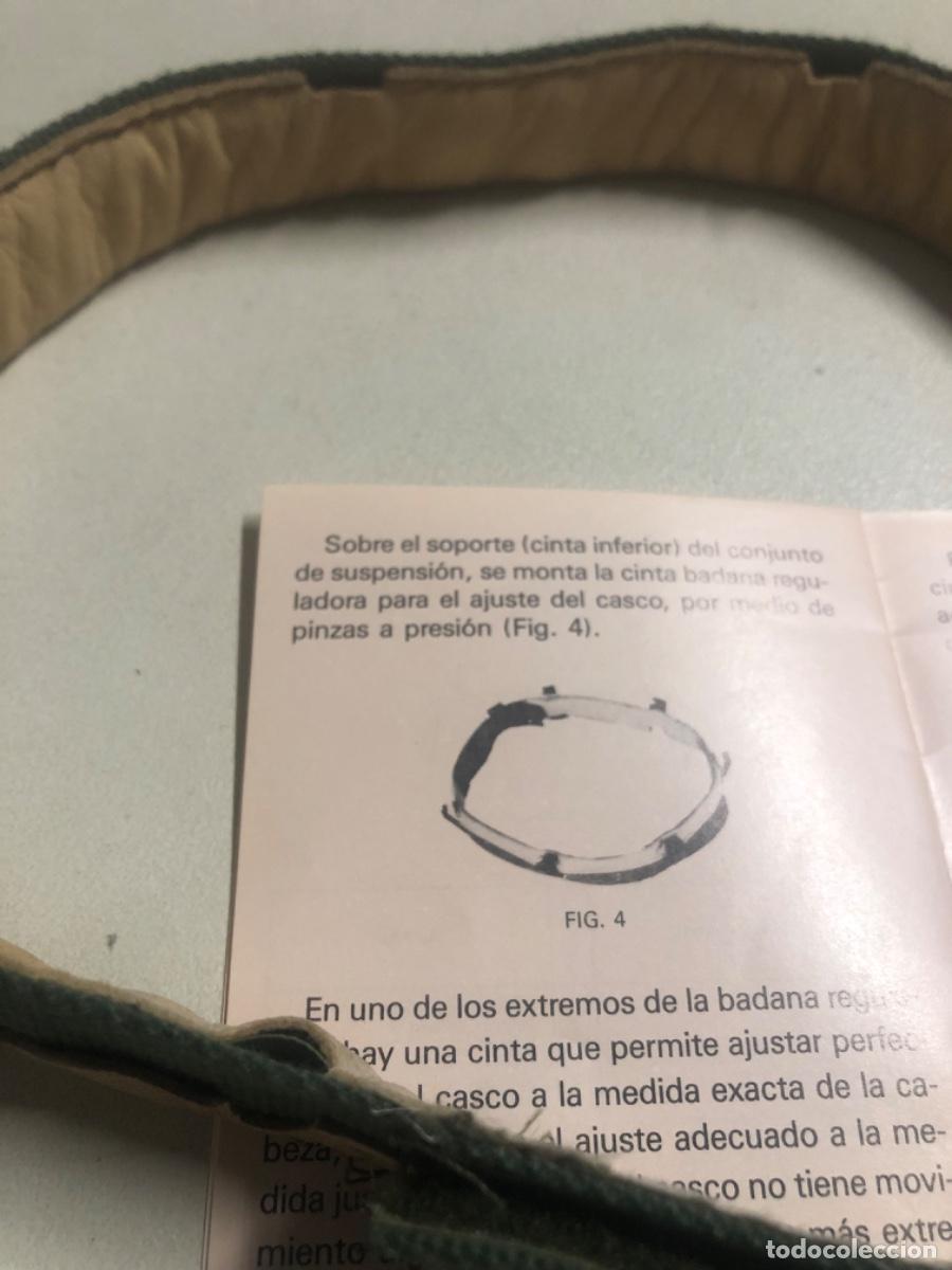 Militaria: CONJUNTO DE SUSPENSI&Oacute;N DEL ATALAJE CASCO MARTE-85 - Foto 2