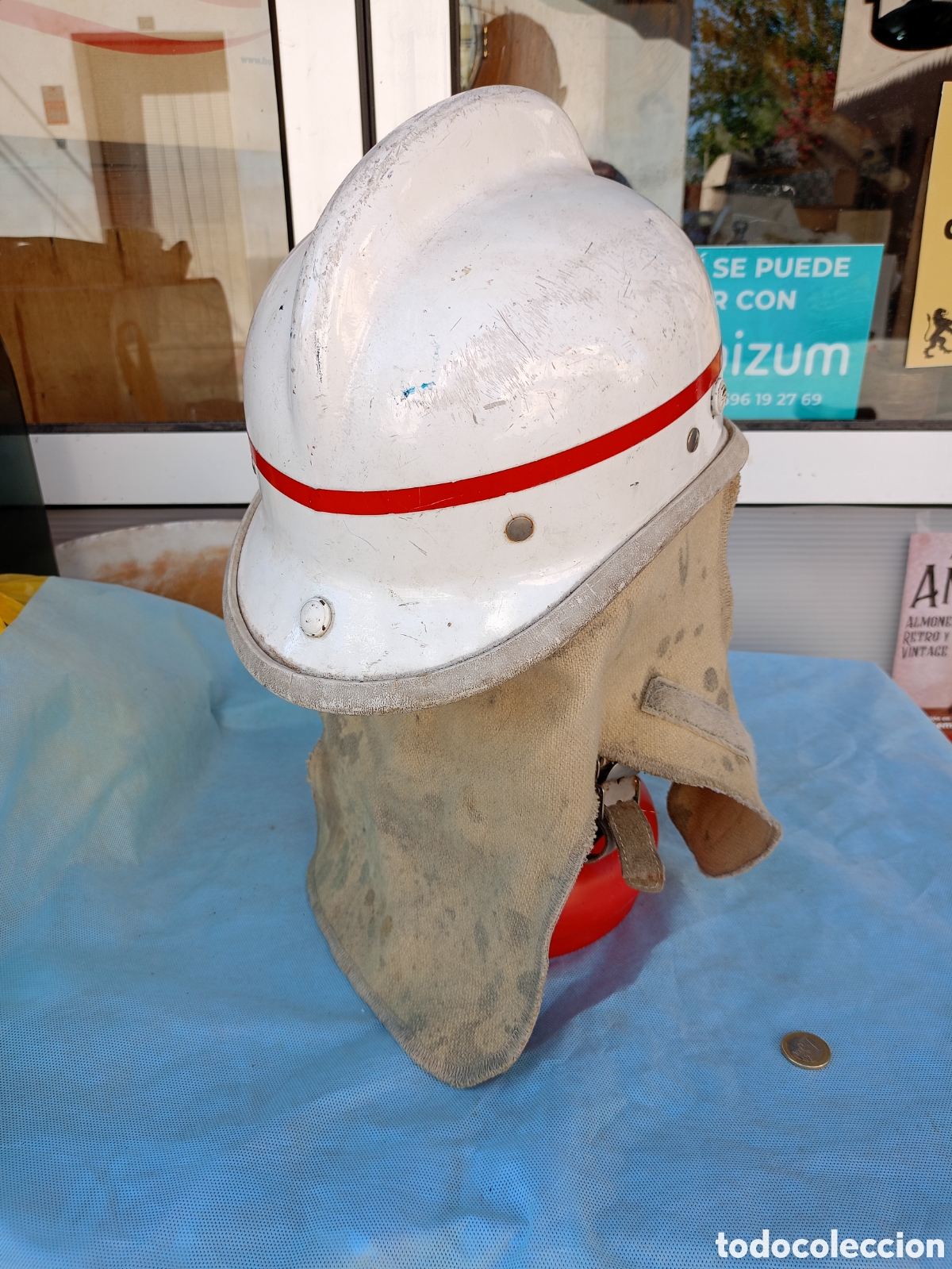 Militaria: CASCO DE BOMBEROS INNOVA 2000 - Foto 3