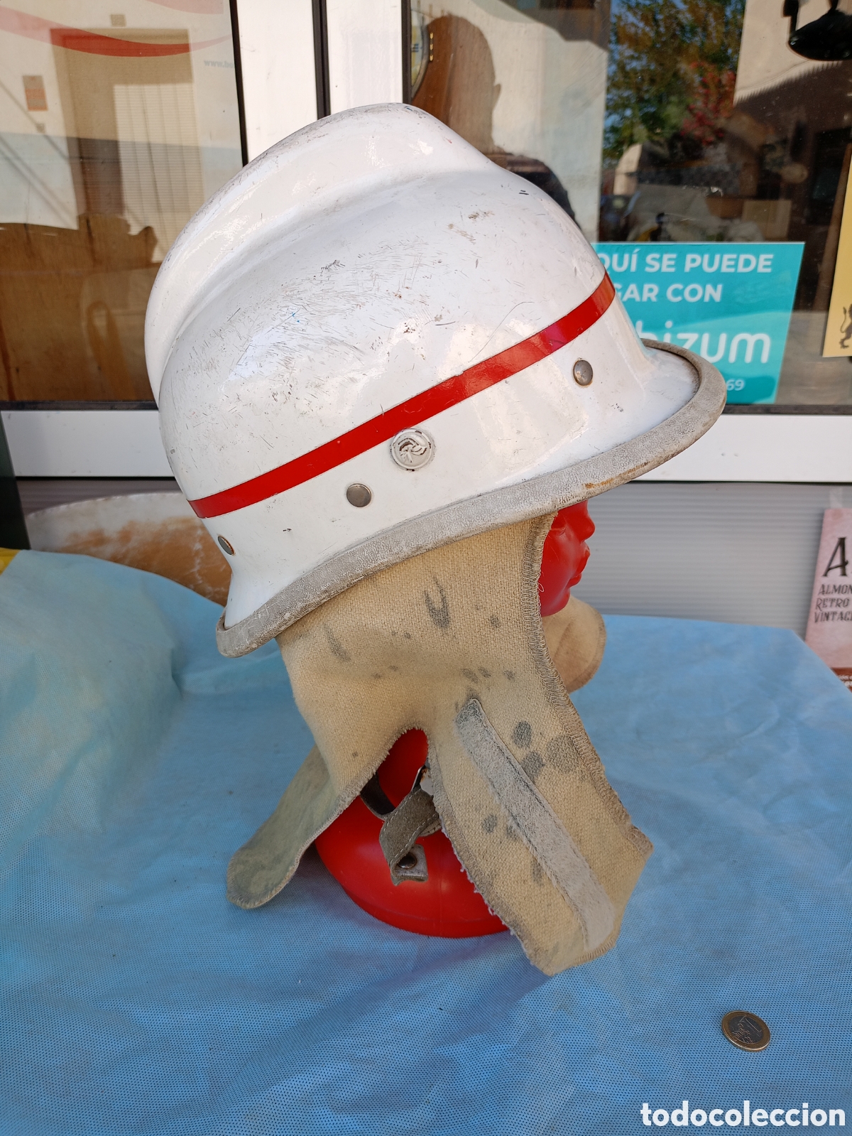 Militaria: CASCO DE BOMBEROS INNOVA 2000 - Foto 7
