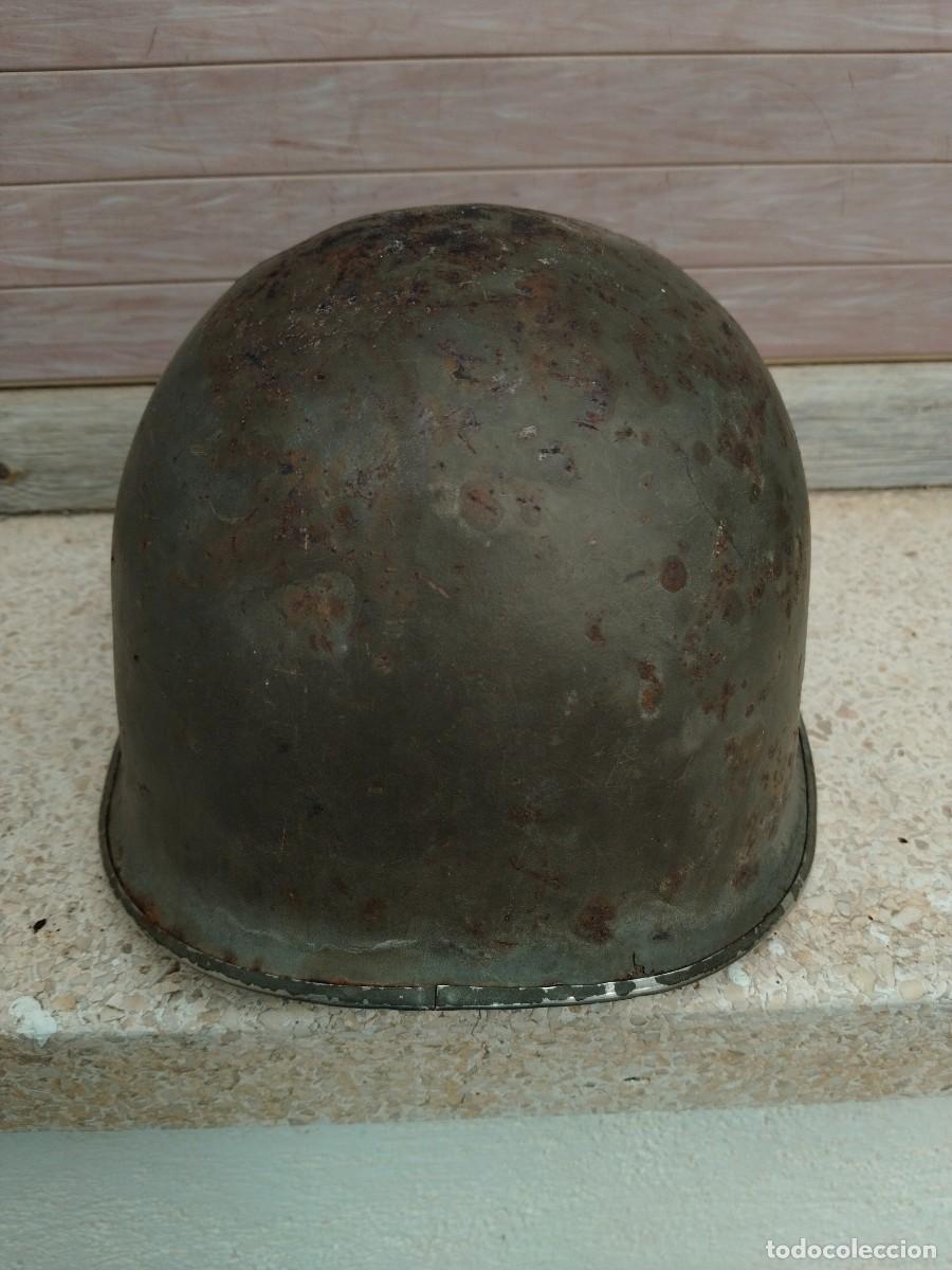 Militaria: CASCO MODELO AMERICANO CON MARCAJE EN EL INTERIOR - Foto 4