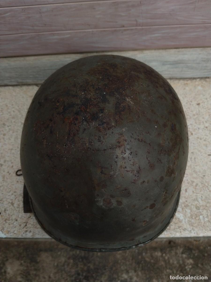 Militaria: CASCO MODELO AMERICANO CON MARCAJE EN EL INTERIOR - Foto 5
