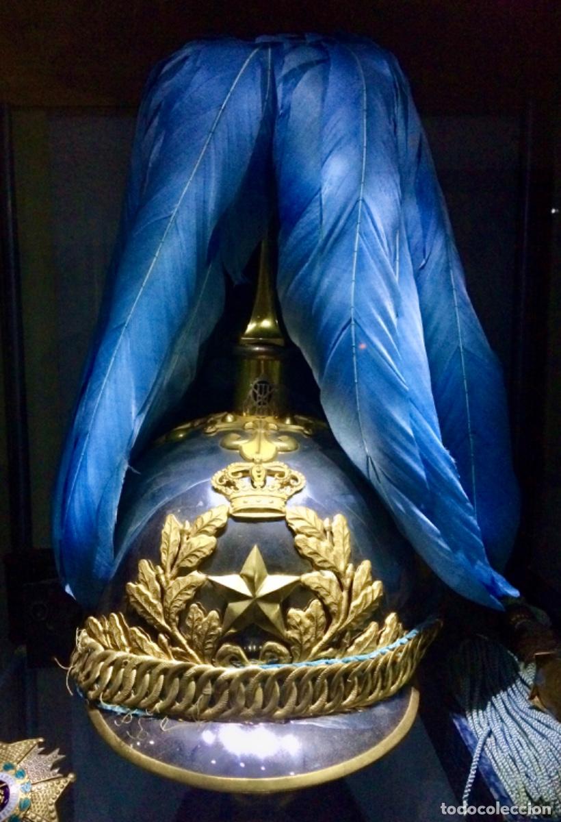 Militaria: Casco de gala de estado mayor - Foto 1