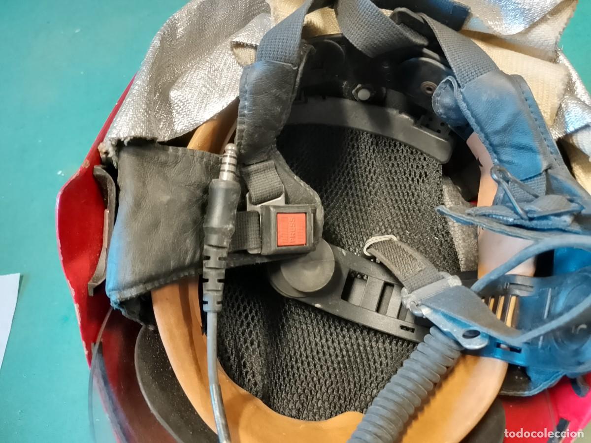 Militaria: Casco de bombero con cable jack o similar - Foto 6