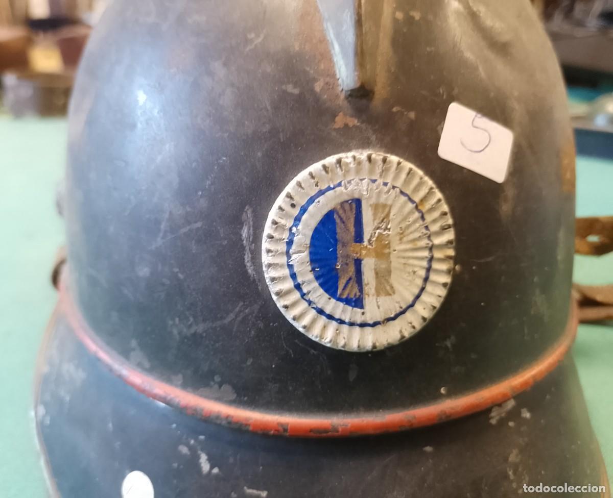Militaria: Antiguo casco de bombero - Foto 5