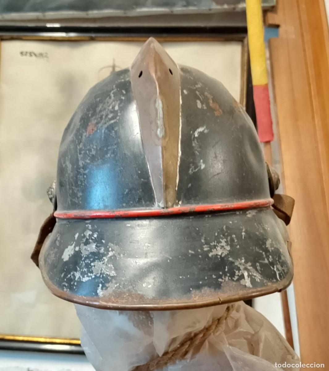 Militaria: Antiguo casco de bombero - Foto 6