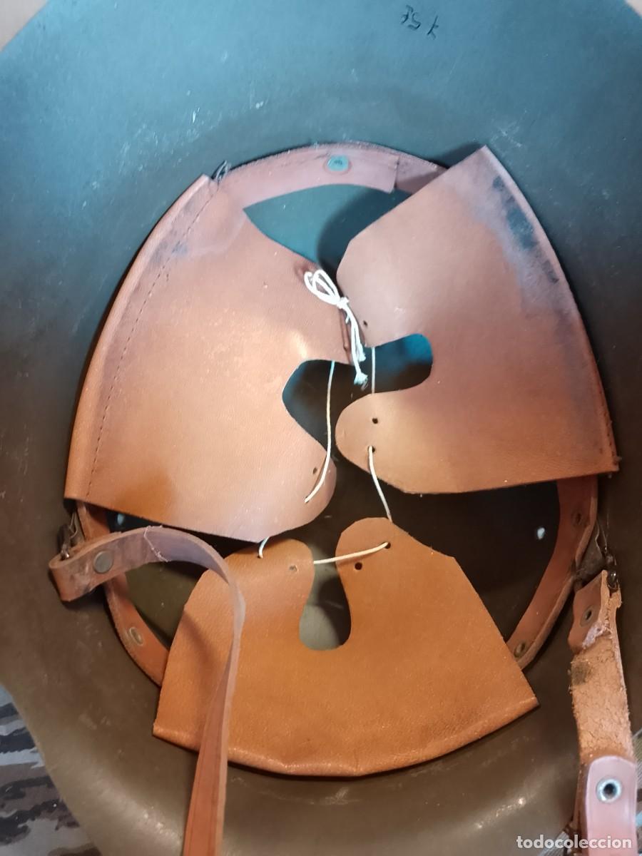 Militaria: Casco Z verde, interior primer modelo - Foto 13