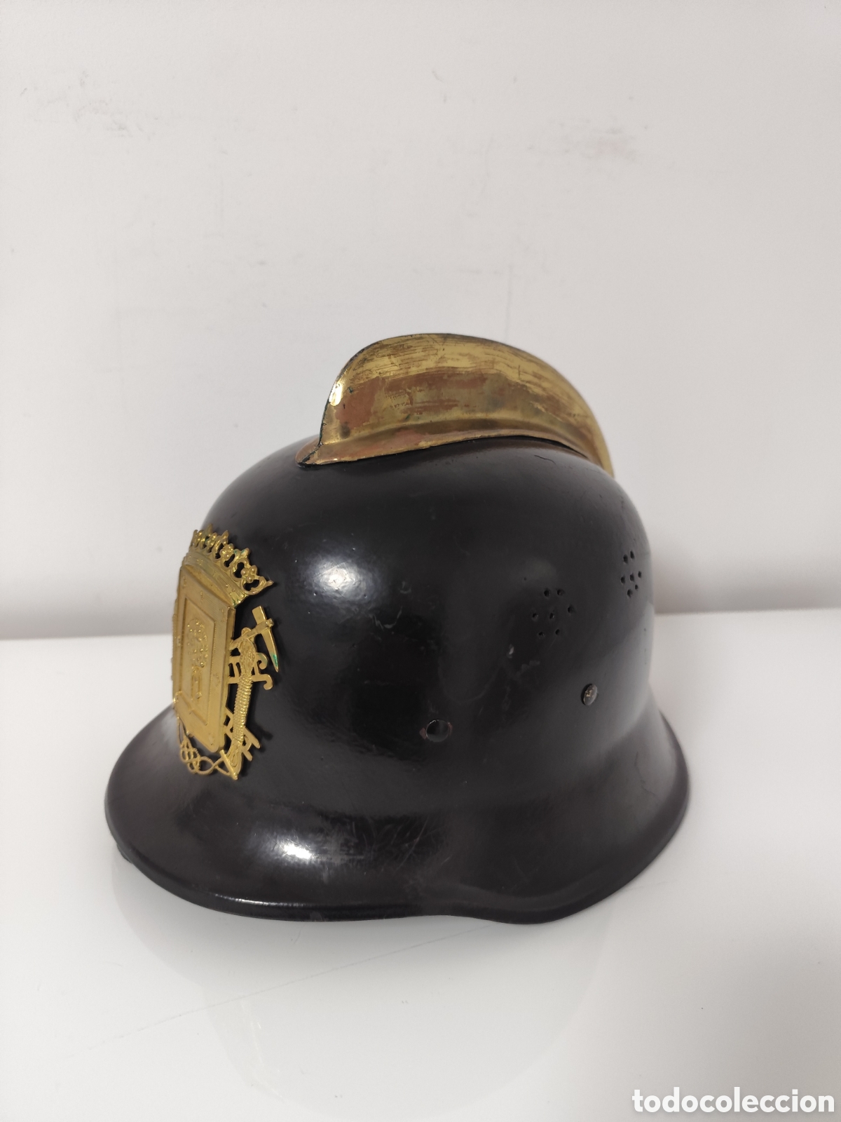 Militaria: Casco bomberos ayuntamiento de Madrid. - Foto 3