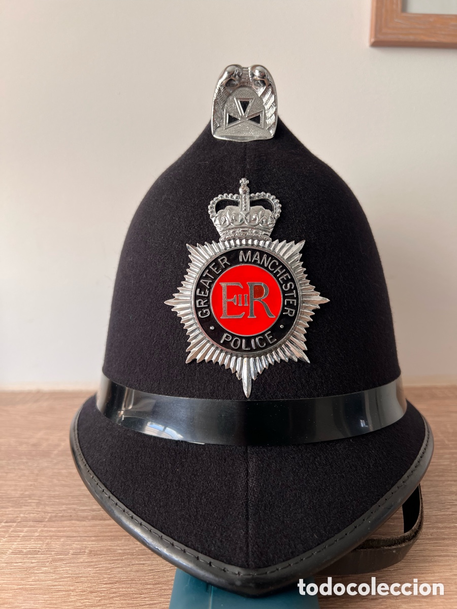 Militaria: Casco Bobby Polic&iacute;a Inglaterra - Foto 1