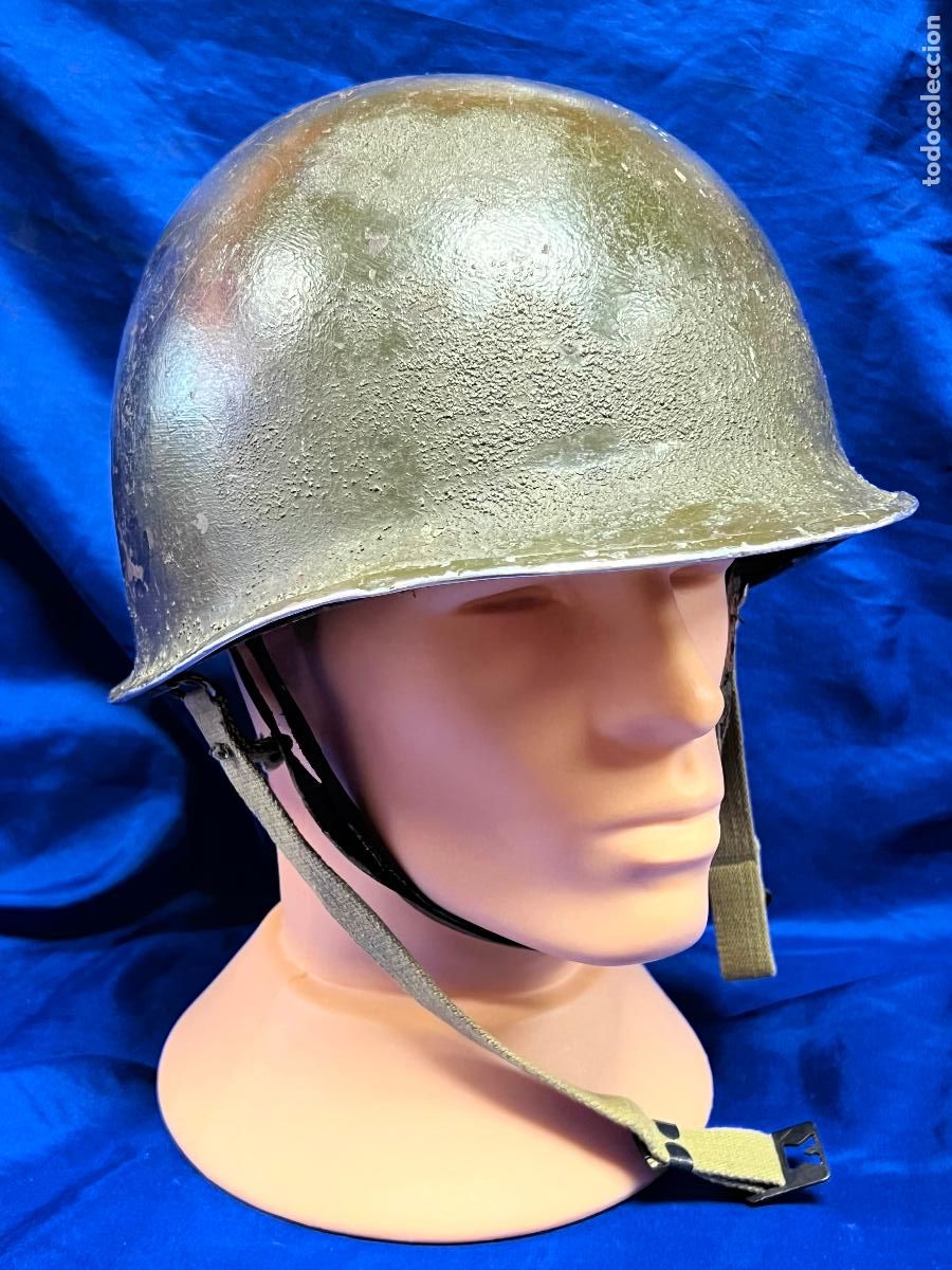 Militaria: casco militar m1 original americano con sotocasco segunda guerra mundial?