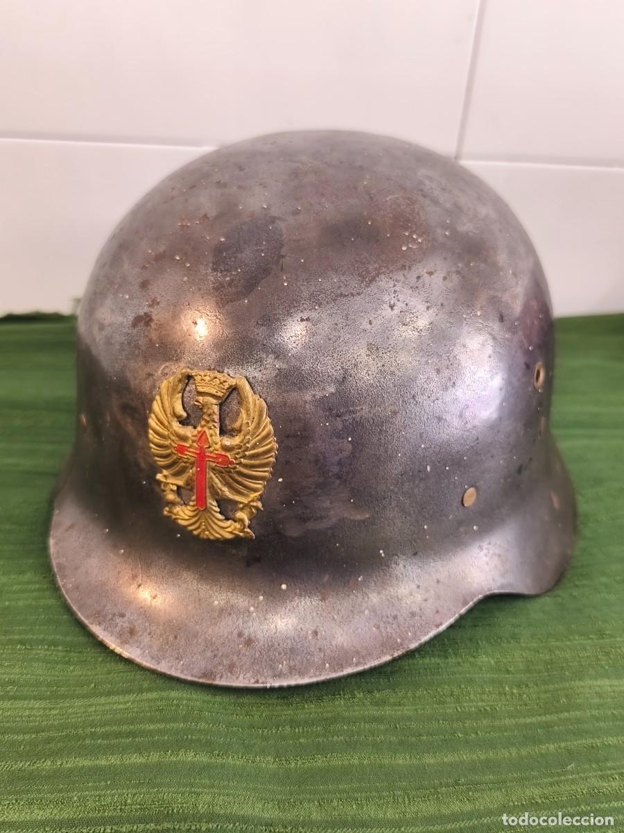 Militaria: Antiguo casco ejercito espa&ntilde;ol - Foto 1