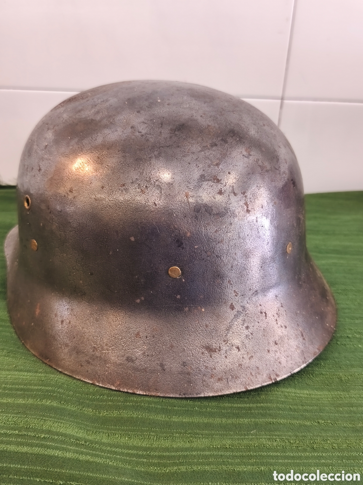 Militaria: Antiguo casco ejercito espa&ntilde;ol - Foto 2