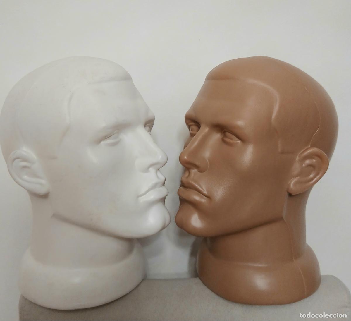 Militaria: Lote dos cabezas manequi.Hombre