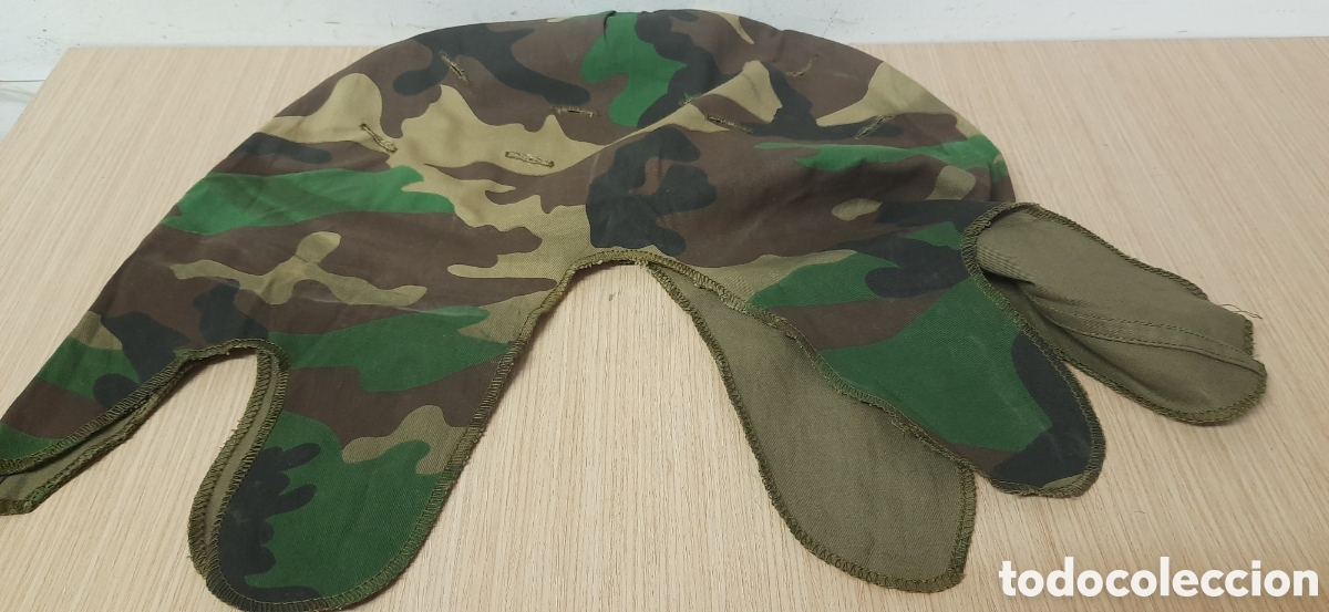 Militaria: Funda camuflaje E.R.D L casco m1 u.s.a