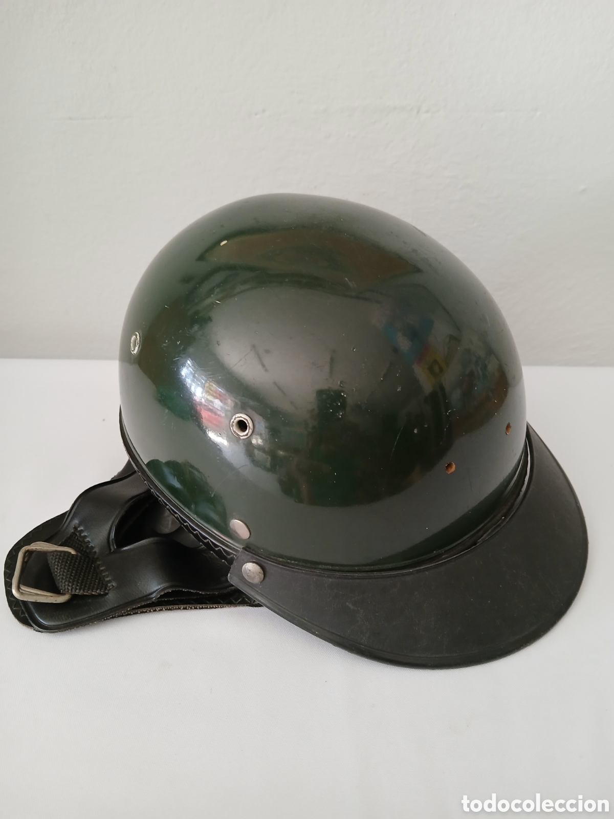 Militaria: ANTIGUO CASCO GUARDIA CIVIL MOTORIZADA A&Ntilde;OS 60/70