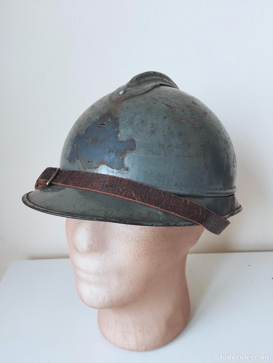 Militaria: Casco Adrian 1915 artiller&iacute;a. I Guerra mundial COMPLETO