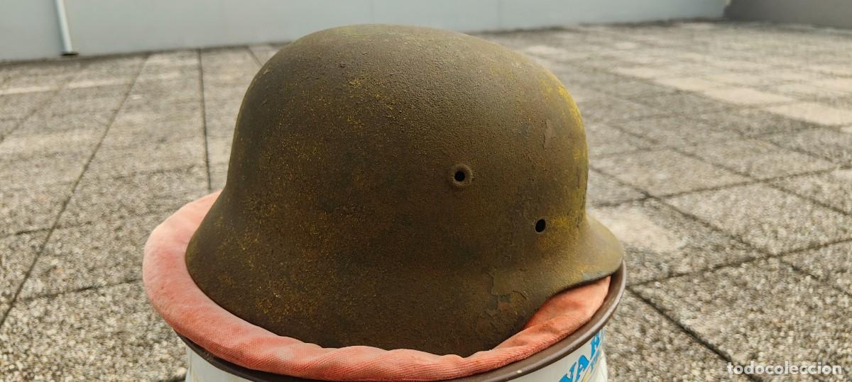 Militaria: Casco aleman de la Segunda Guerra Mundial