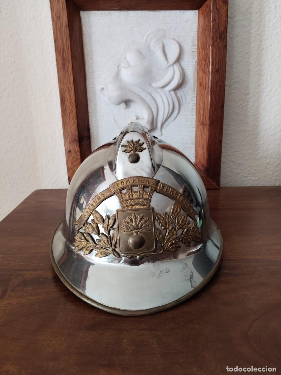 Militaria: Francia. Casco de Bombero Zapador. Ferrieres.