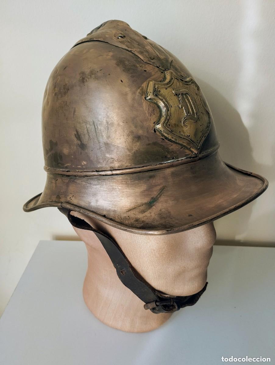 Militaria: Casco imperial Alemania. Cuerpo de bomberos. 1.895.