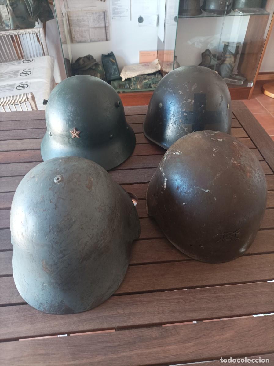 Militaria: Cascos guerra civil,lote.