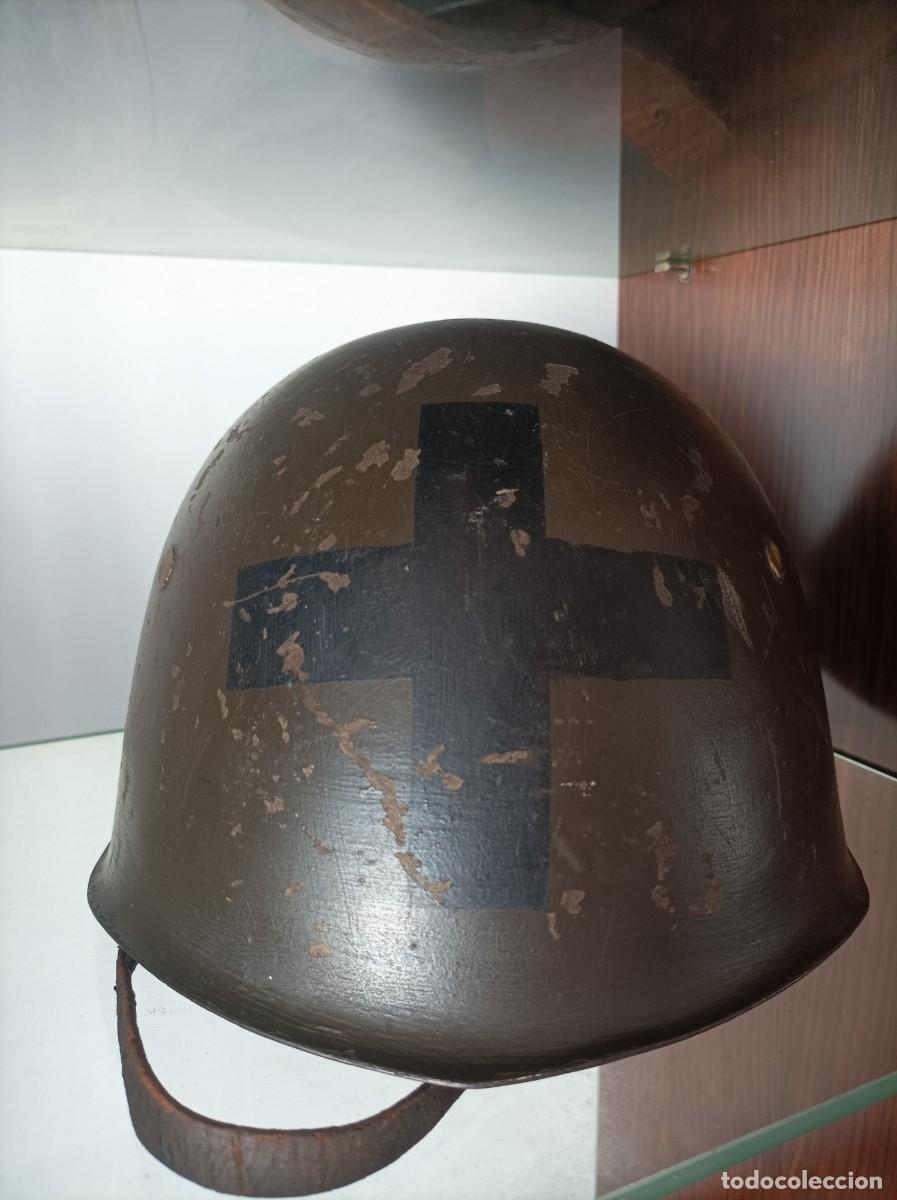 Militaria: Casco italiano M33 de la guerra civil,de caballer&iacute;a