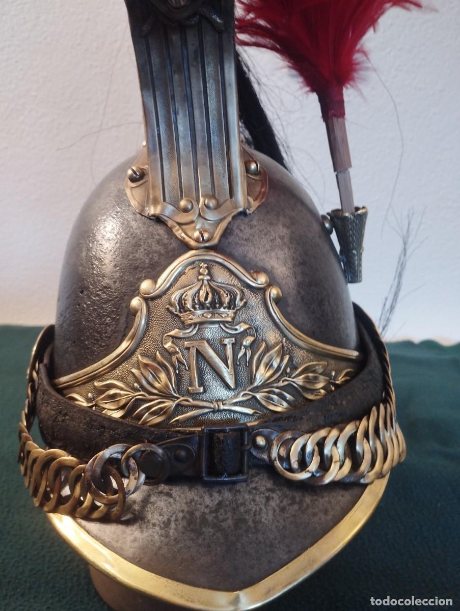 Militaria: CASCO DE OFICIAL DEL ESCUADR&Oacute;N DE LOS CIEN GUARDIAS DEL EMPERADOR NAPOLE&Oacute;N III, Segundo Imperio.