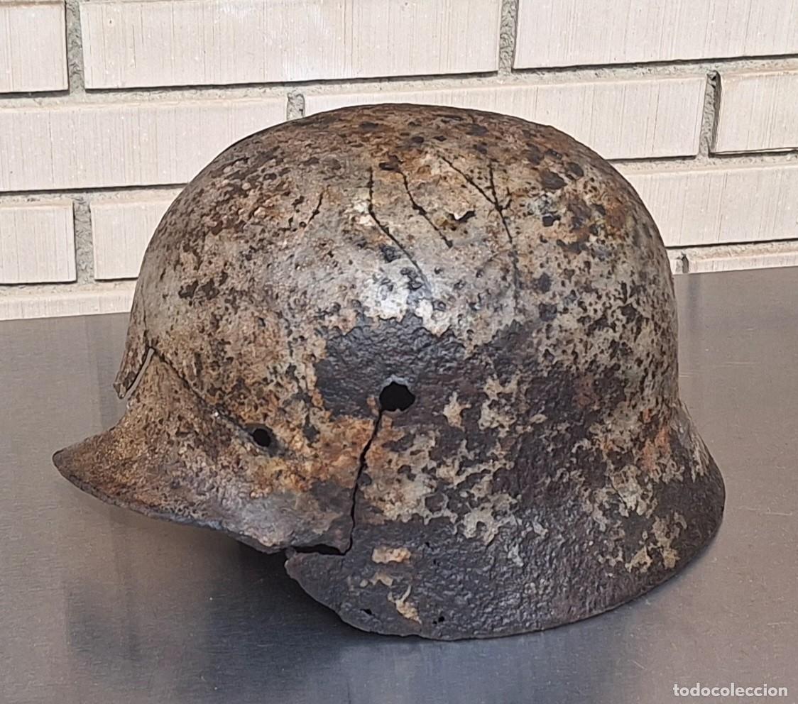 Militaria: Casco M40 alem&aacute;n camuflaje arena