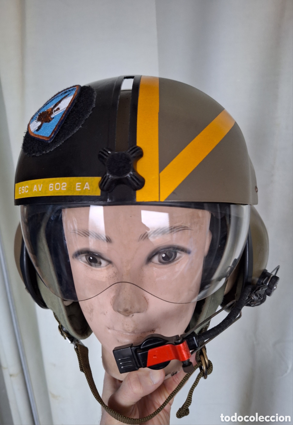 Militaria: CASCO SPH4 PILOTO HELICOPTERO ESCUADRON AVIACION 602 EJERCITO ARGENTINO DEL PERIODO GUERRA MALVINAS