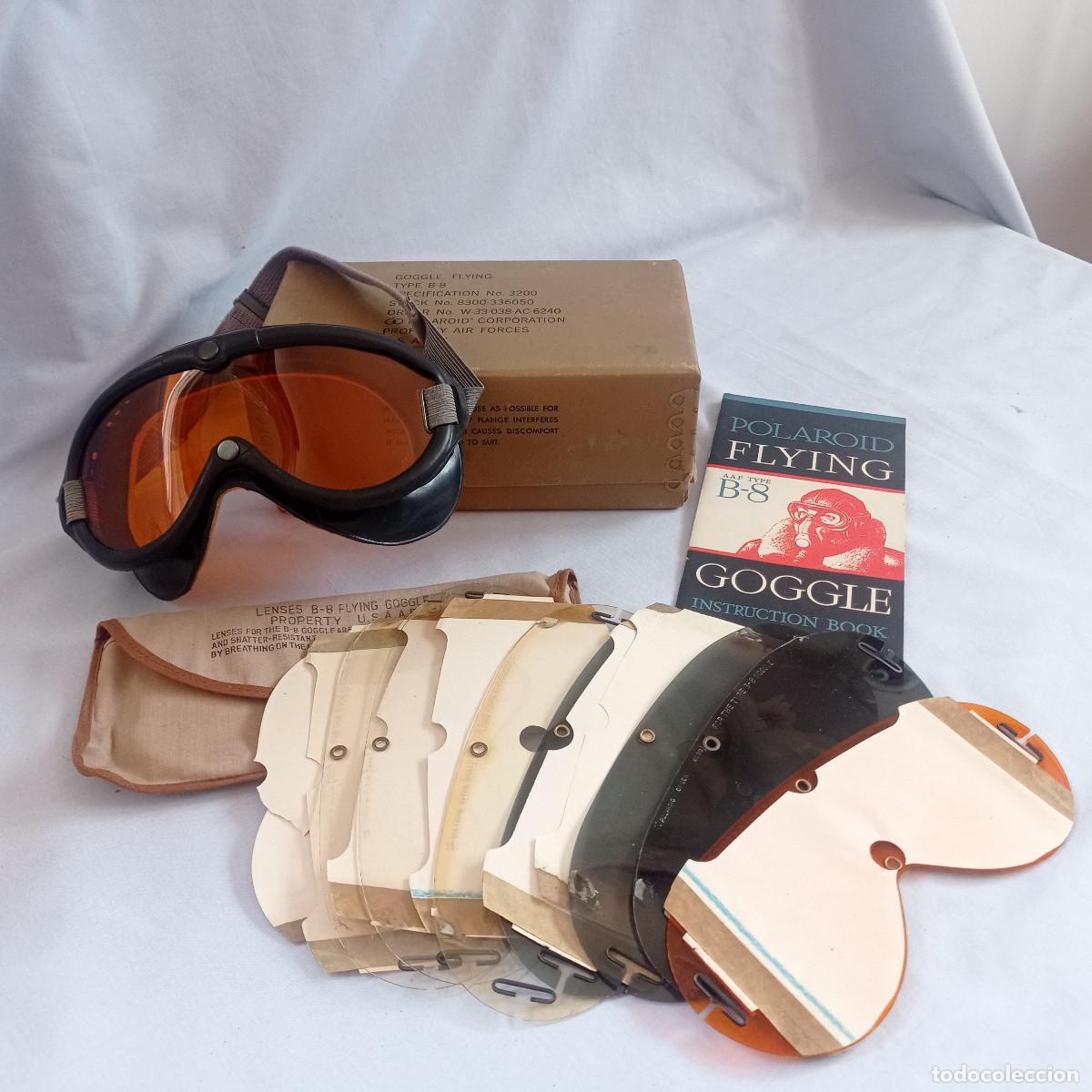 Militaria: GAFAS POLAROID B8 - LOTE COMPLETO USAAF WW2 2&ordf; GM