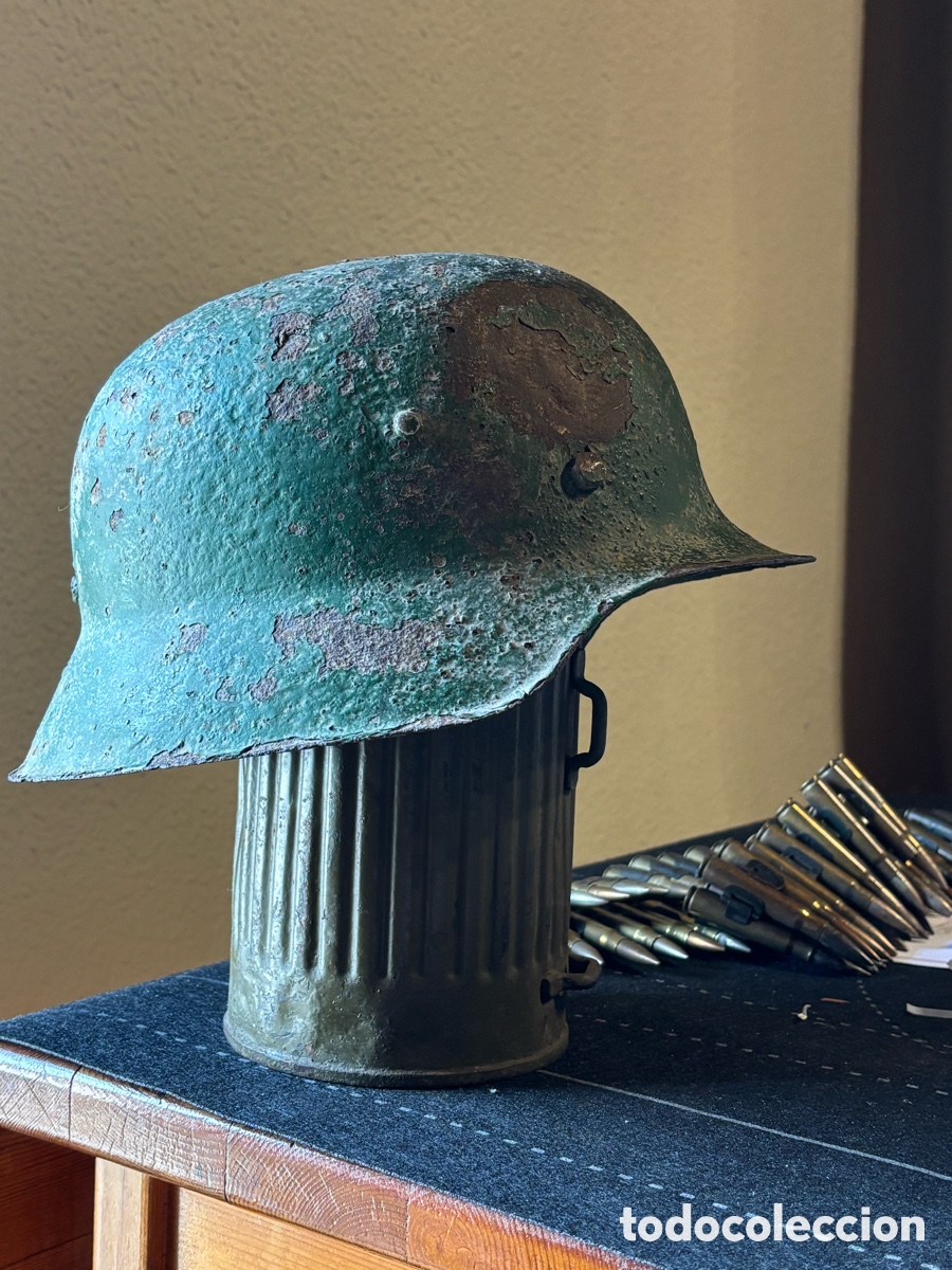 Militaria: Casco Alem&aacute;n Stahlhelm M42 Original