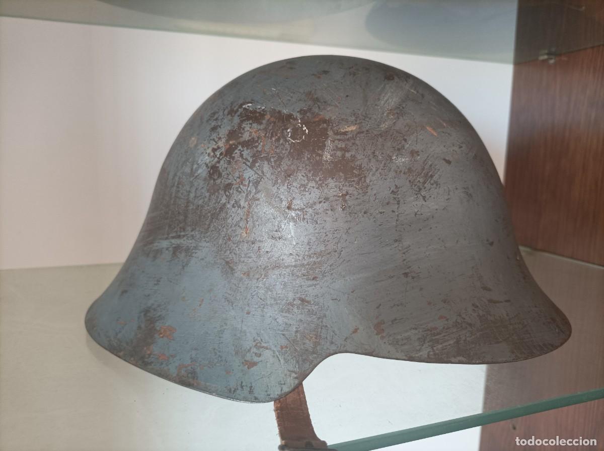 Militaria: Casco aza&ntilde;a guerra civil espa&ntilde;ola original