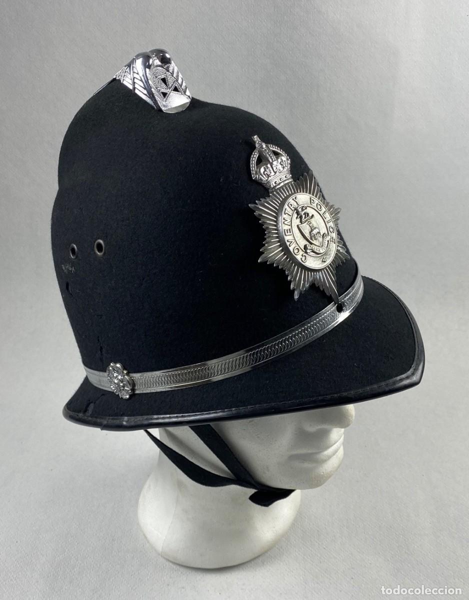 Militaria: CASCO BRIT&Aacute;NICO POLIC&Iacute;A BOBBY POLICE COVENTRY POLICE