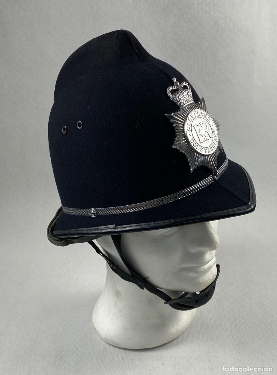 Militaria: CASCO BRIT&Aacute;NICO POLIC&Iacute;A BOBBY POLICE CLEVELAND CONSTABULARY 57