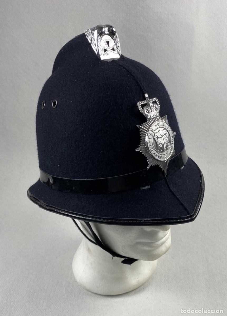 Militaria: CASCO BRIT&Aacute;NICO POLIC&Iacute;A BOBBY POLICE BIRKENHEAD BOROUGH POLICE