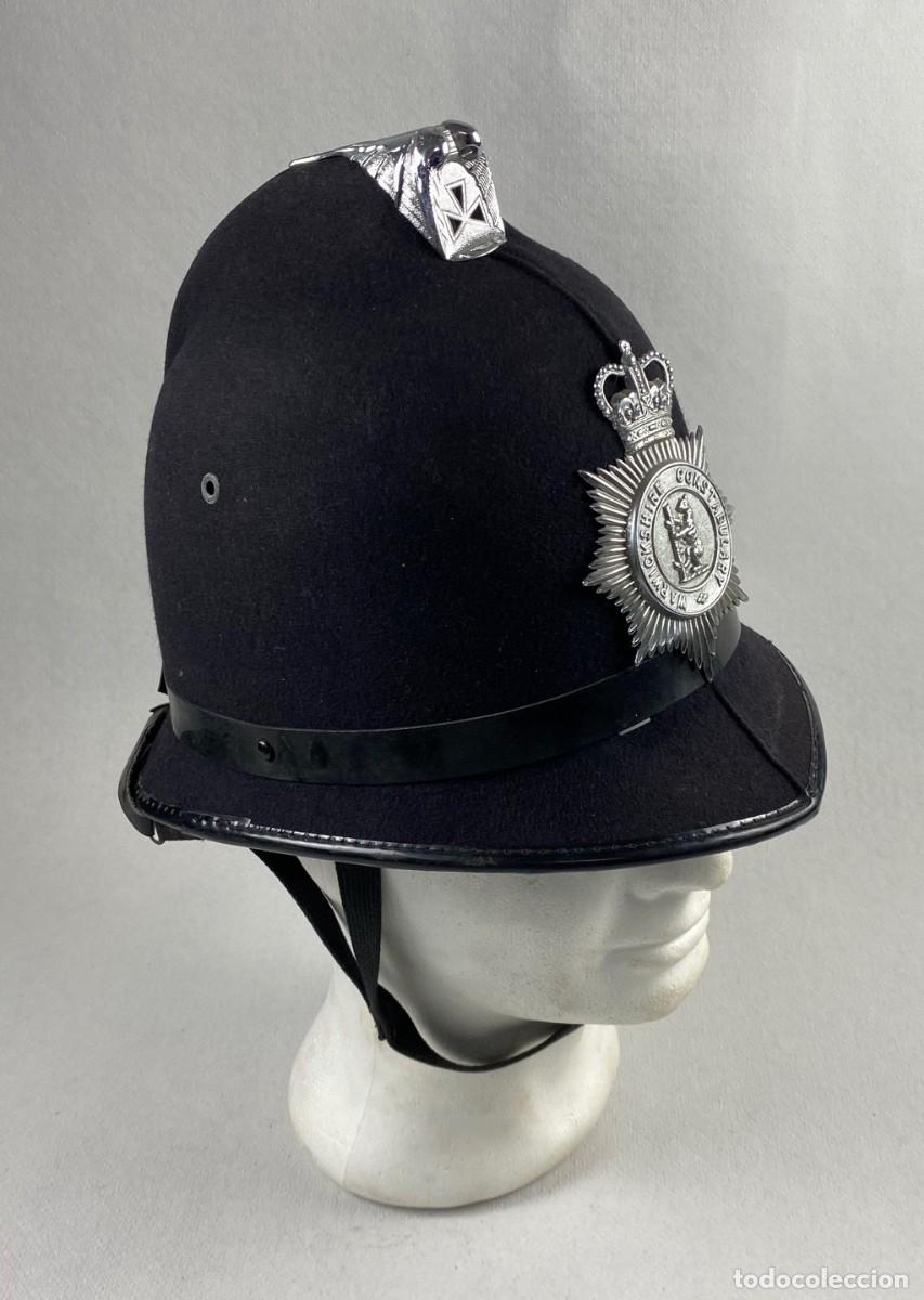 Militaria: CASCO BRIT&Aacute;NICO POLIC&Iacute;A BOBBY POLICE WARWICKSHIRE CONSTABULARY