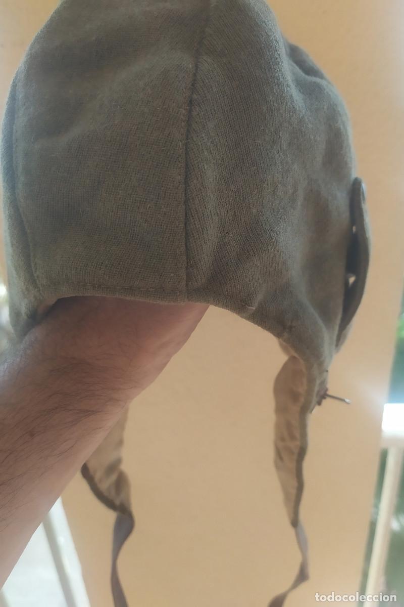 Militaria: Gorro piloto del Ej&eacute;rcito del Aire a&ntilde;os 60 (cabina descubierta)