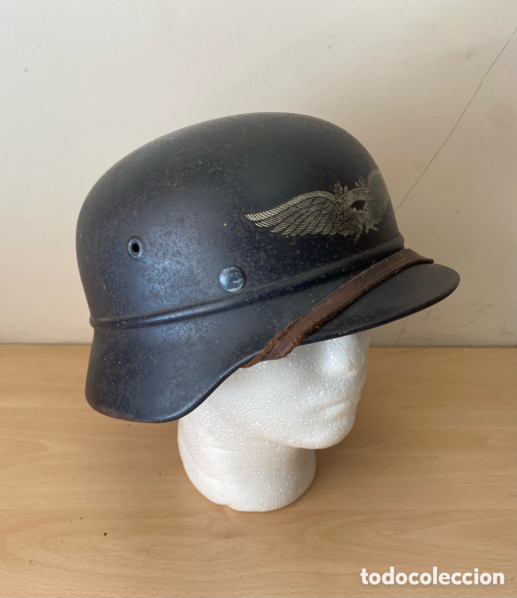 Militaria: Casco alem&aacute;n Luftschutz Segunda Guerra Mundial