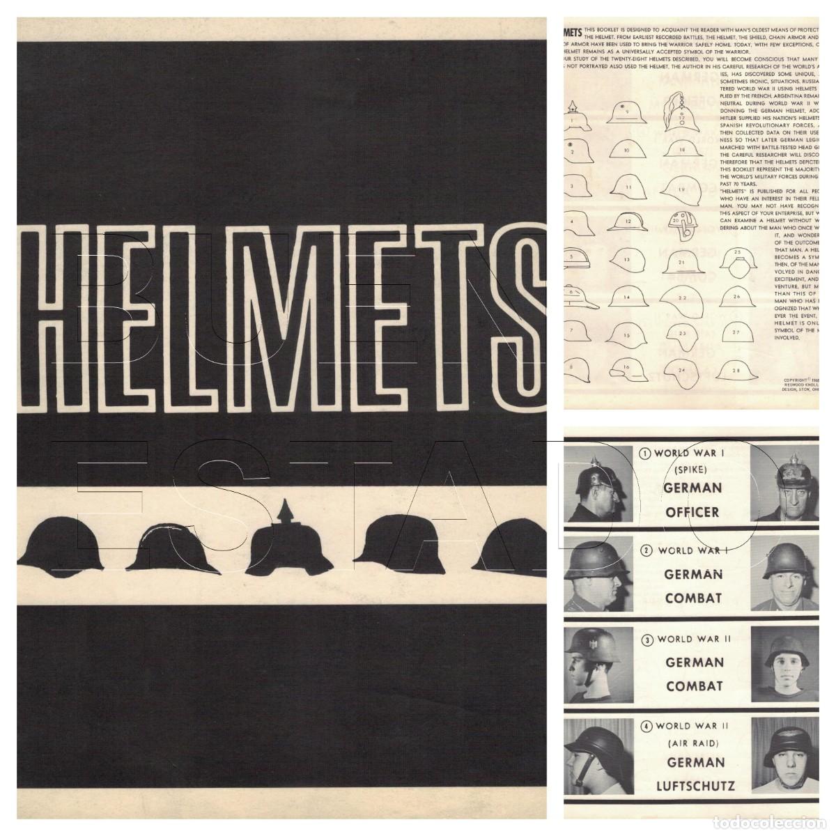 Militaria: HELMETS CASCOS DE COMBATE FOTOGRAFIAS DE 56 CASCOS 28 CMS CM1