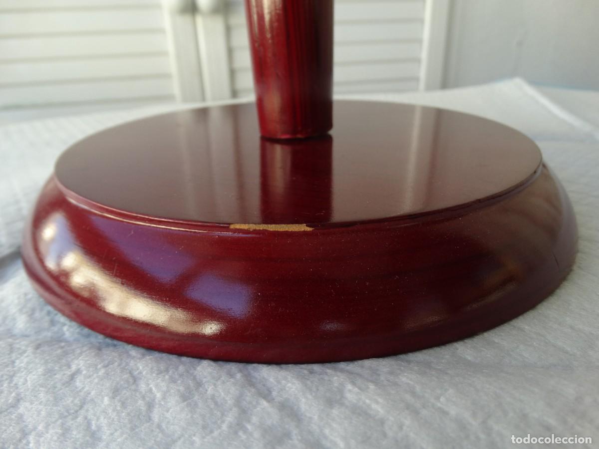 Militaria: SOPORTE DE MADERA PARA CASCOS - Foto 3
