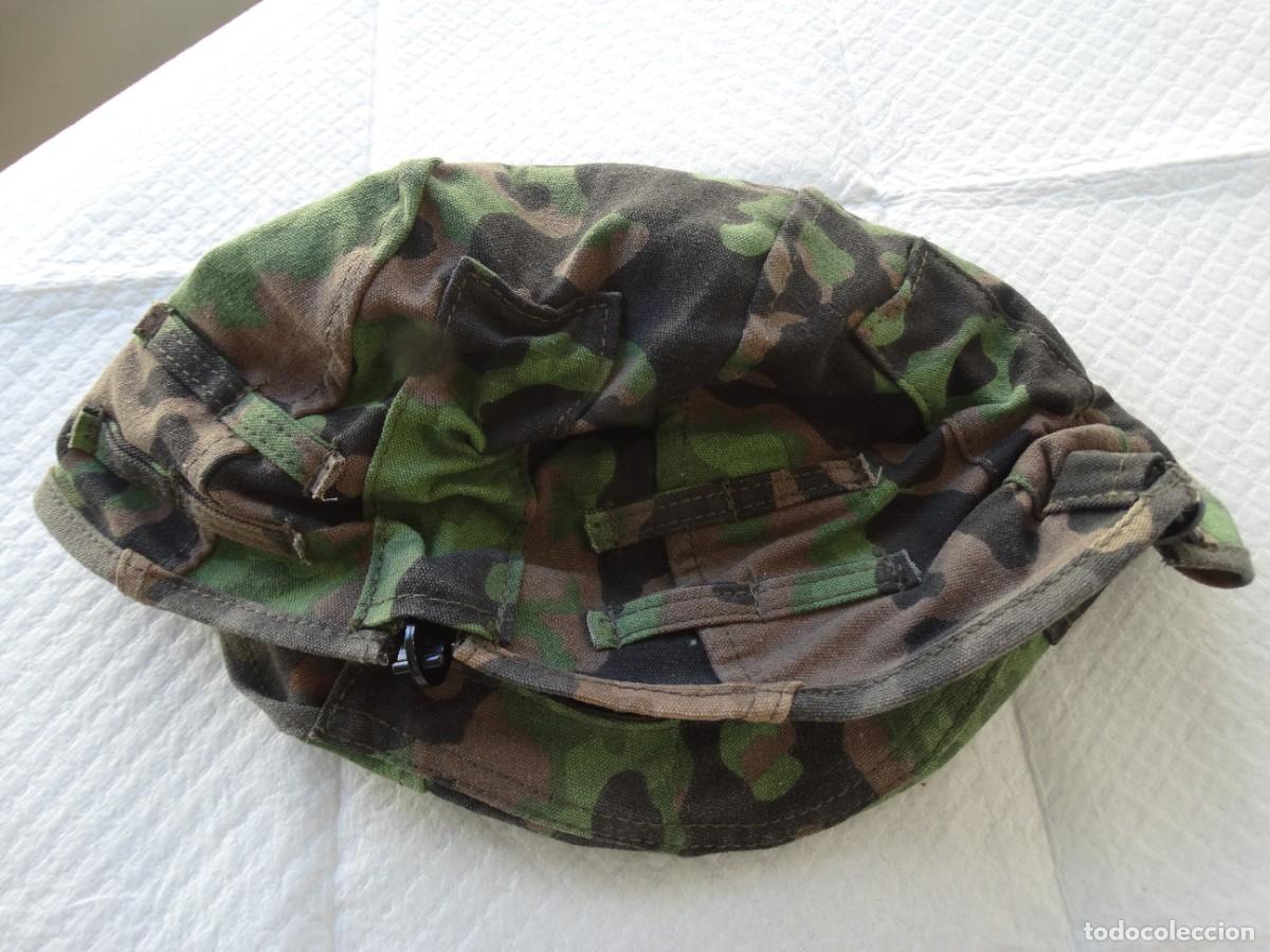 Militaria: FUNDA REPRO REVERSIBLE PARA CASCO ALEMAN DE LA II GUERRA MUNDIAL