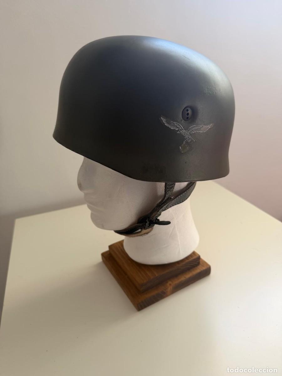 Militaria: casco paracaidista aleman modelo M 38 (REPRODUCCION ANTIGUA)