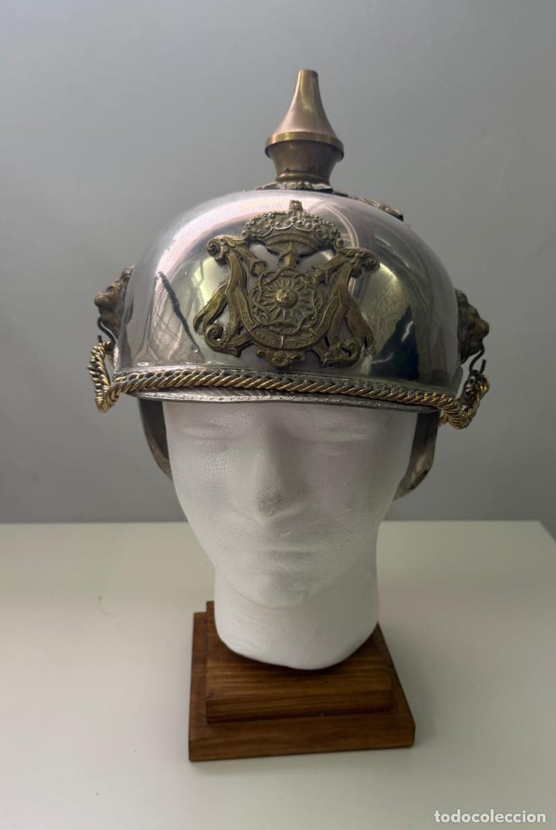 Military Antiques: CASCO MET&Aacute;LICO TIPO PRUSIANO