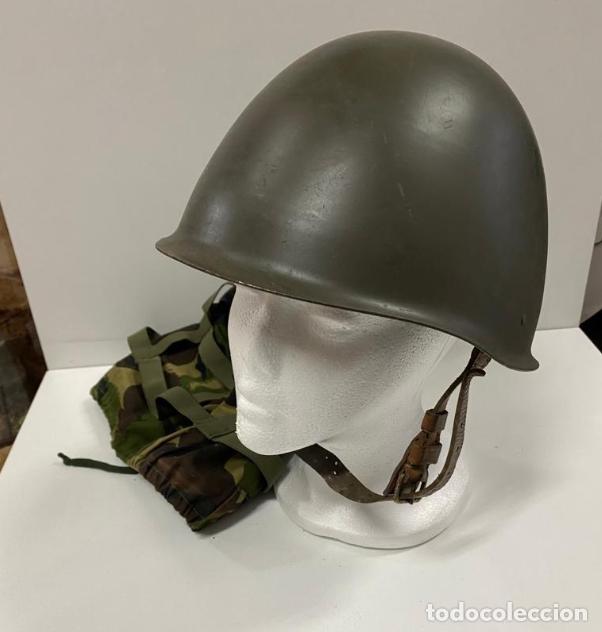 Militaria: CASCO MILITAR CON FUNDA - Foto 2