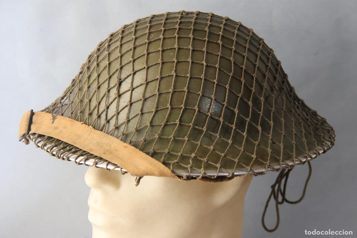Militaria: CASCO INGL&Eacute;S M-K2 - II GUERRA MUNDIAL Tommy - Reino Unido- con Red - con marcas.