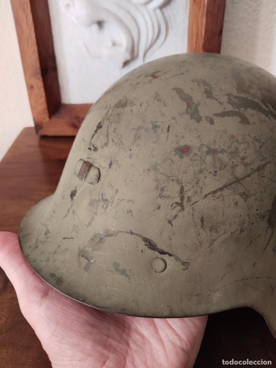 Militaria: Casco Trubia. Con alas. - Foto 2