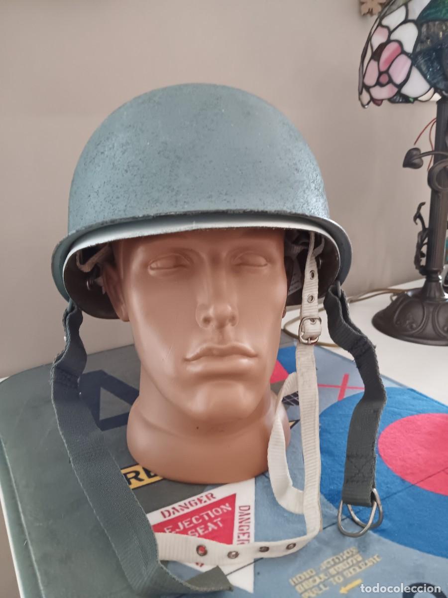 Militaria: ESPA&Ntilde;A 1973 CASCO AMERICANO M1 EJ&Eacute;RCITO DEL AIRE POLIC&Iacute;A A&Eacute;REA