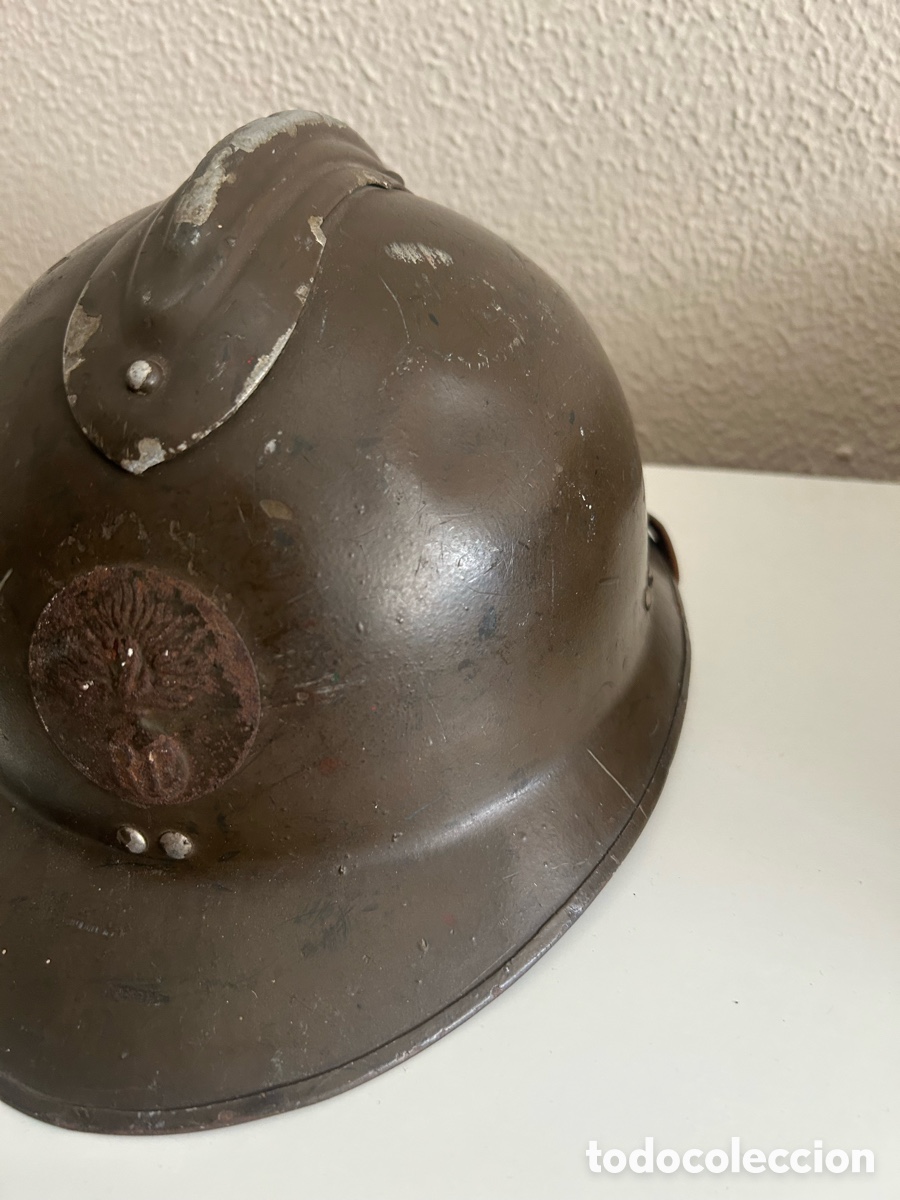 Militaria: Casco Adri&aacute;n franc&eacute;s antiguo - Foto 3