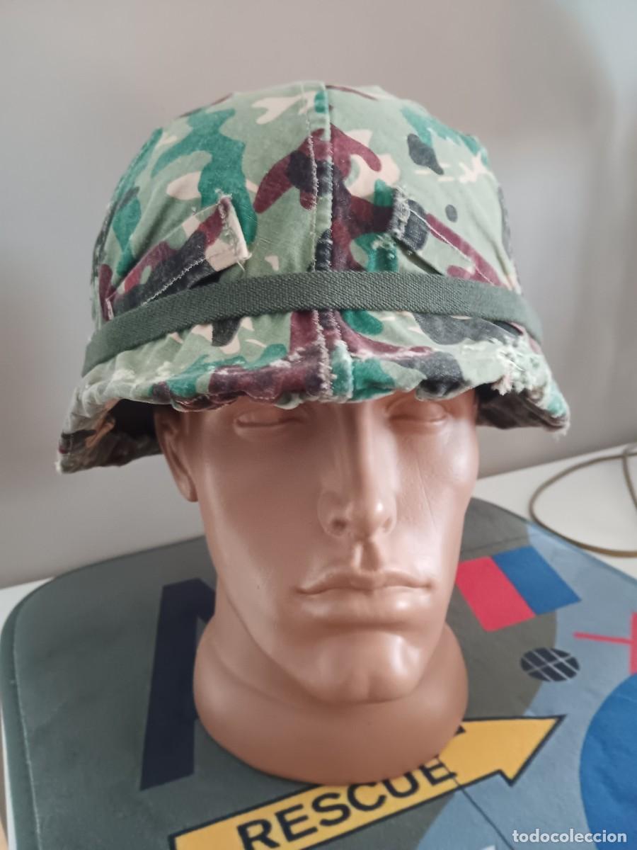 Militaria: ESPA&Ntilde;A CASCO Z42 COMPLETO CON FUNDA REVERSIBLE Y CINTA OJOS DE GATO