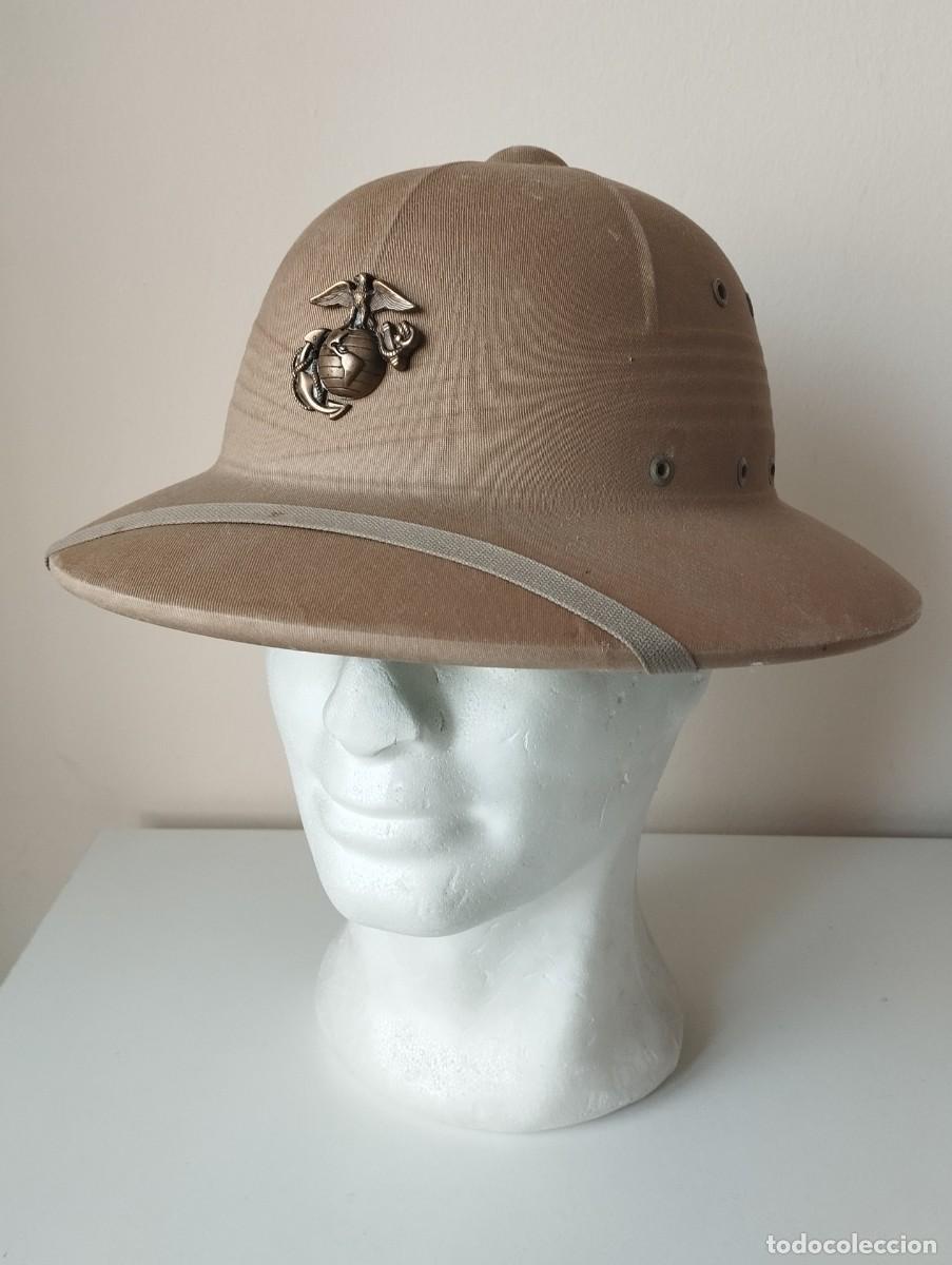 Militaria: Salacot Cuerpo marines USMC. Guerra Vietnam